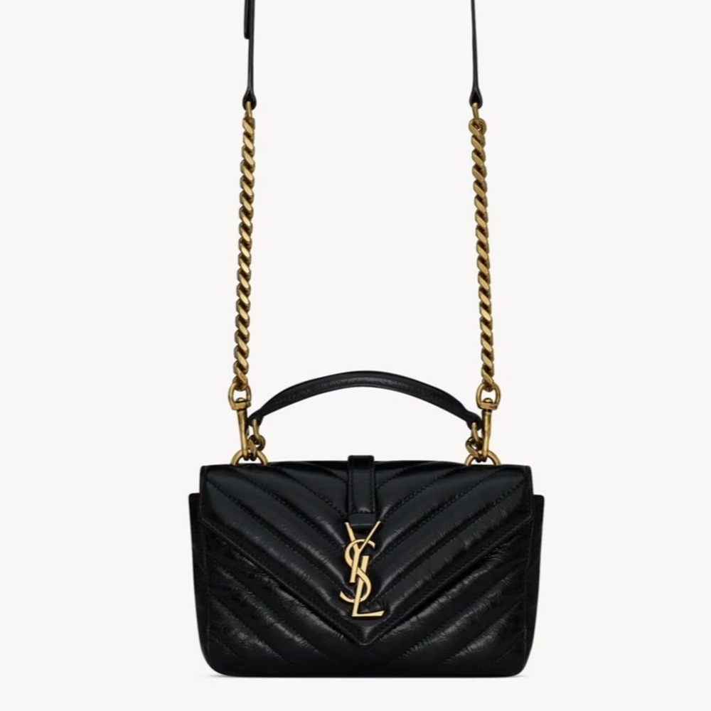 NEW! Yves Saint Laurent Quilted Mini Black Shoulder Bag - Picture 10 of 10